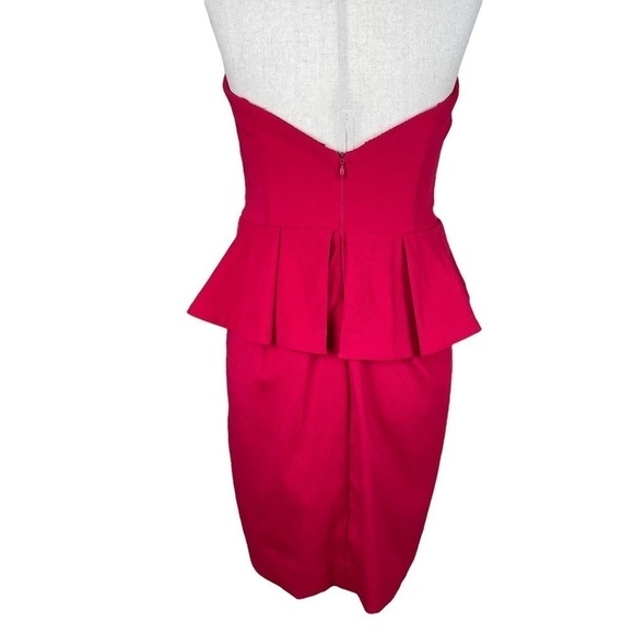 Nicole Miller Red Strapless Dress - Picture 3 of 7